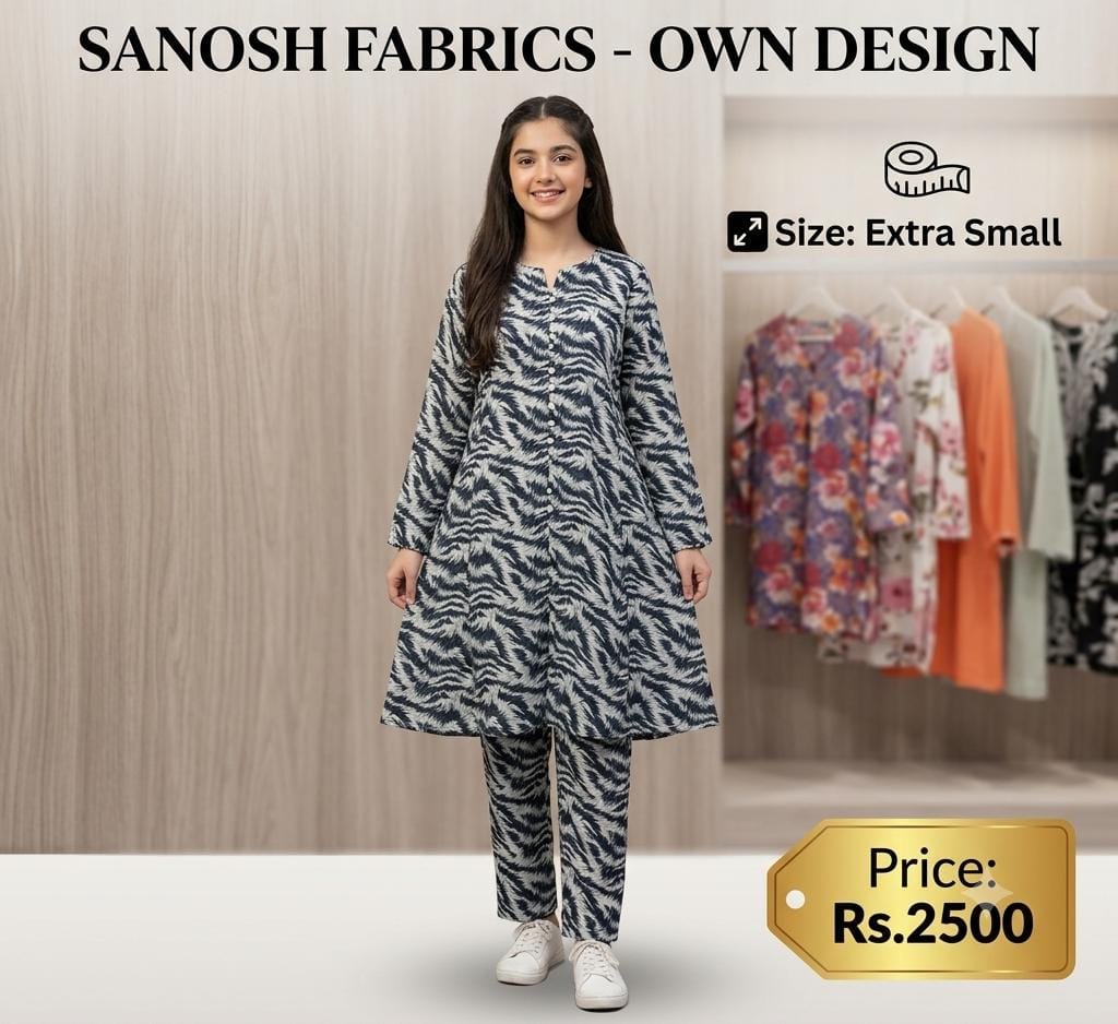 2pc (XS) Stitched Frock and Trouser