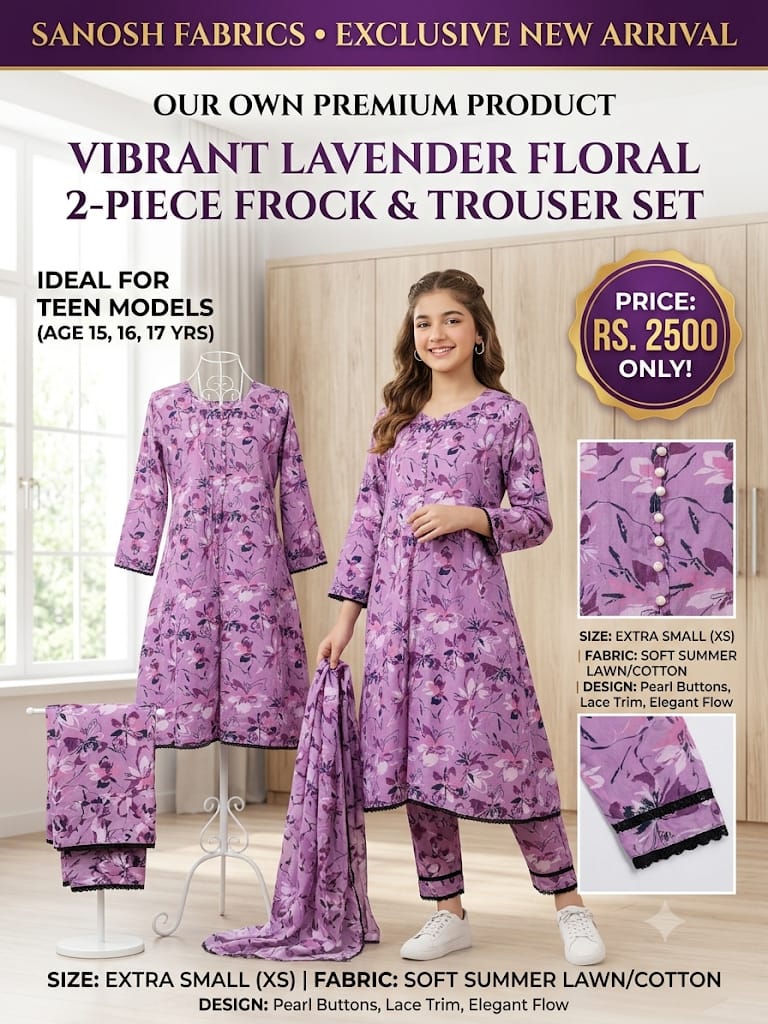 2pc (XS) Stitched Frock and Trouser