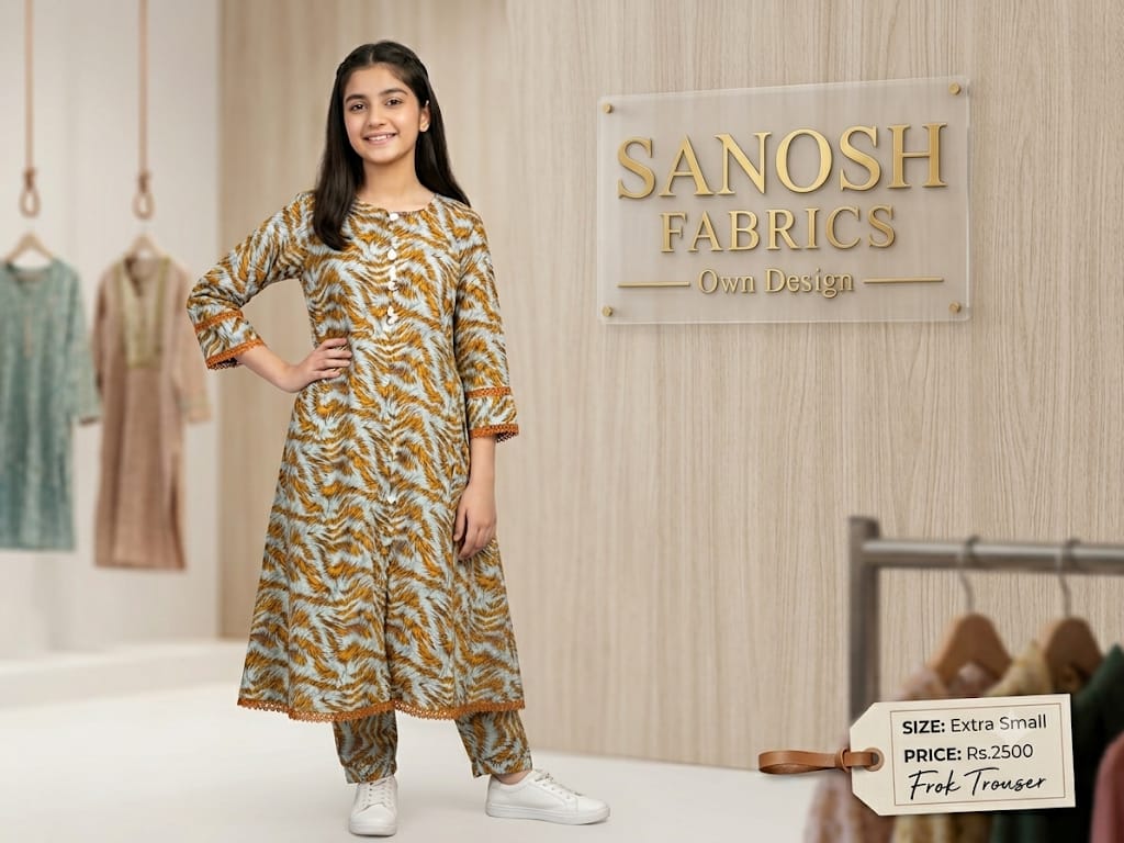 2pc (XS) Stitched Frock and Trouser
